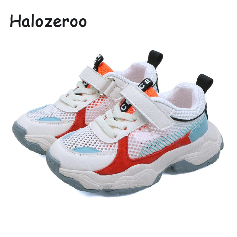 

Spring 2019 Kids Mesh Casual Shoes Children Sport Sneakers Baby Girls Fashion Sneakers Boys Genuine Leather Shoes Brand Trainer