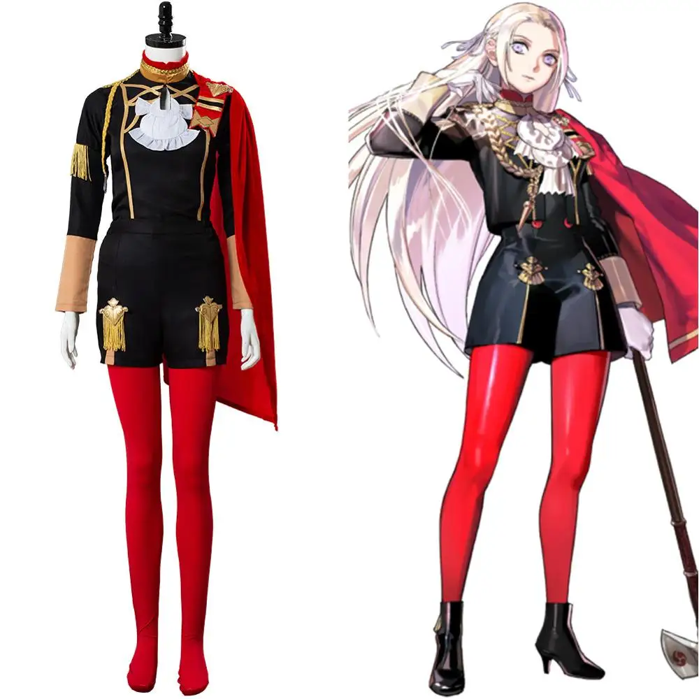 Three Houses Fire Emblem Edelgard Von Hresvelgr Cosplay Costume Halloween Party Carnival Cosplay Costume