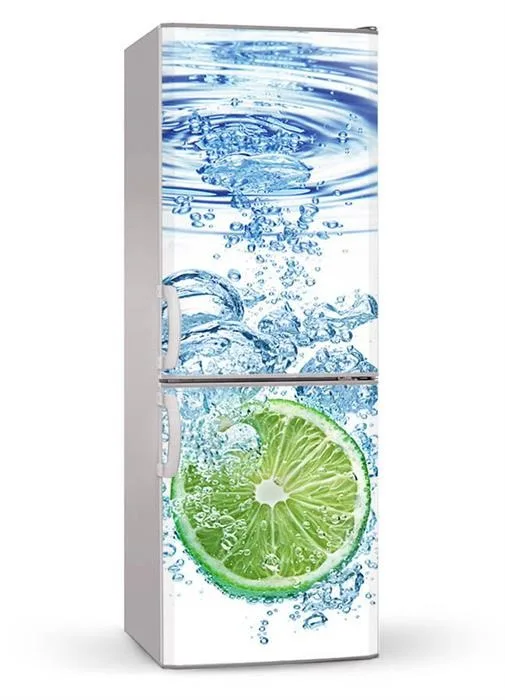 

DIY SelfAdhesive Refrigerator Dishwasher Lemon In Water Wall Sticker kitchen accessories wall sticker Home Decoration