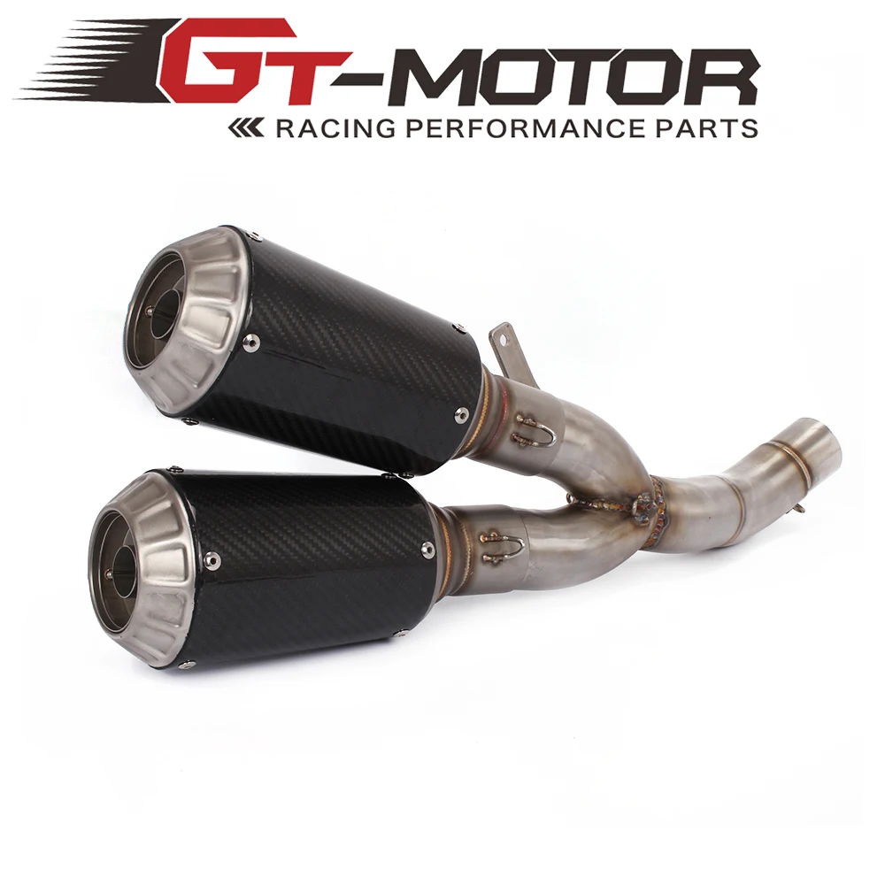 

GT Motor - Motorcycle Exhaust full stystem middle pipe + Muffler for DUCATI SCRAMBLER Slip-On