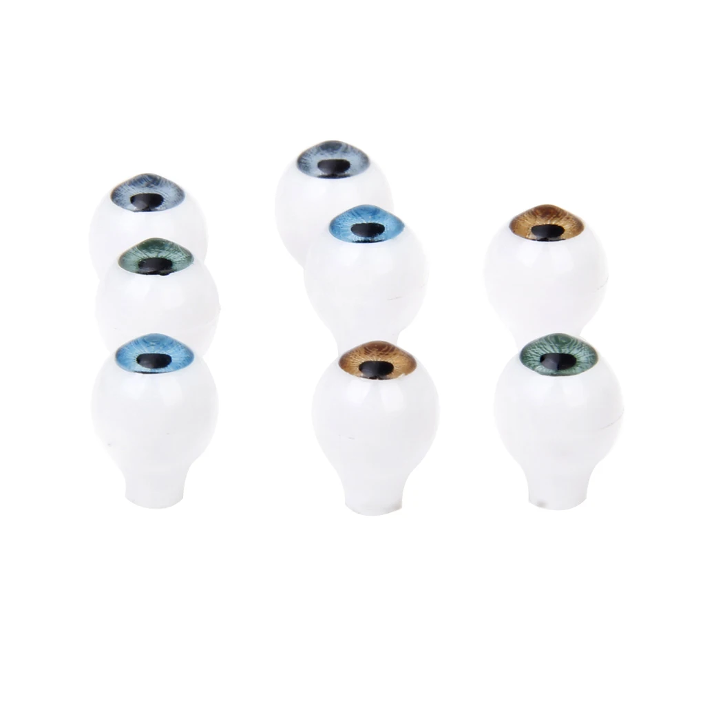 Pack of 4 Pairs Round Acrylic Doll Eyes Eyeballs 8mm Brown Blue Green Tan Pack of 4 Pairs Round Acrylic Doll Eyes Eyeballs 8mm Brown Blue Green Tan