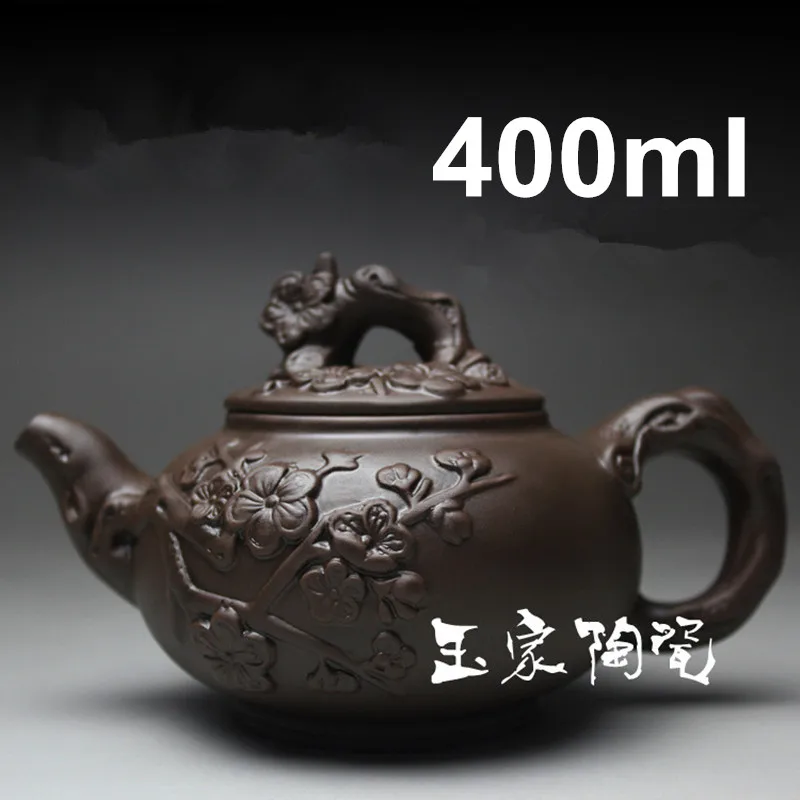 

Time-limited Clay Handmade Tea Pot Yixing Teapot 400ml Kung Fu Tea Set Teapots Chinese Ceramic Sets Porcelain Kettle Black