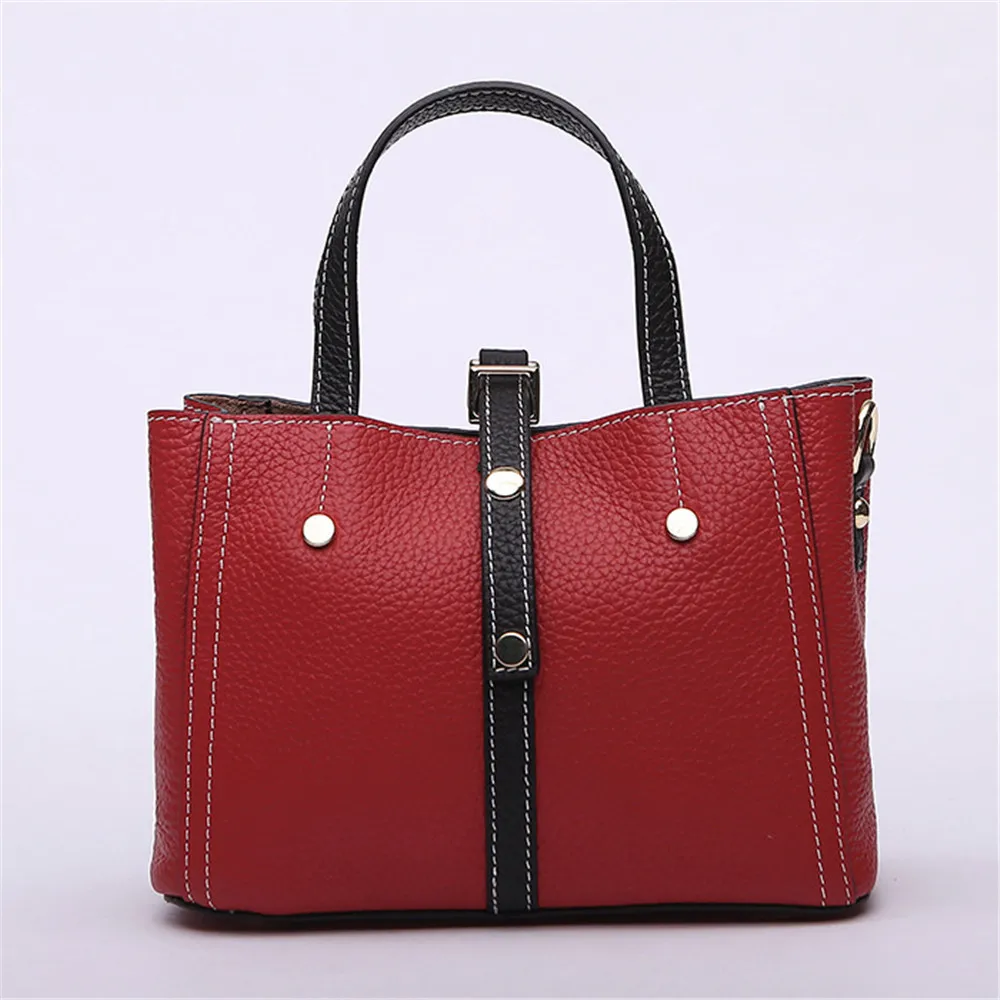 

New European and American Style Luxury Brand Design Women Totes Genuine Leather Handbag Crossbody Bag for Lady Bolsa Female
