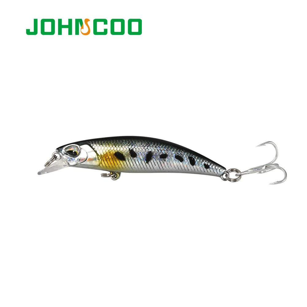 JOHNCOO рыболовная Тонущая приманка Minnow 60 мм 4 5 г жесткая искусственная 3D воблер с