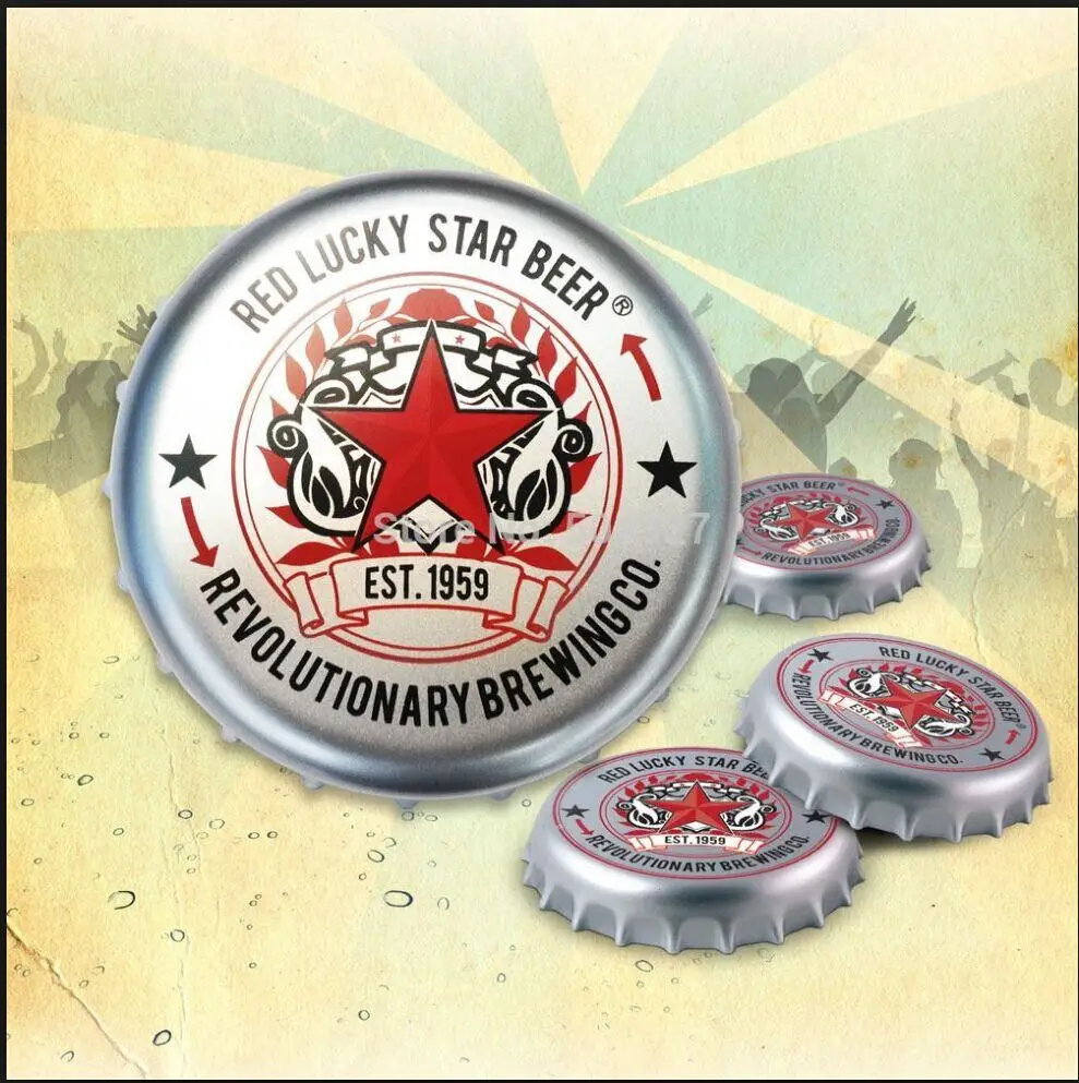 

4pcs/set Kitchen Utensils Beer bottle cap Design Coaster beer bottle cap Coasters bath mat Insulation pad diameter 11cm