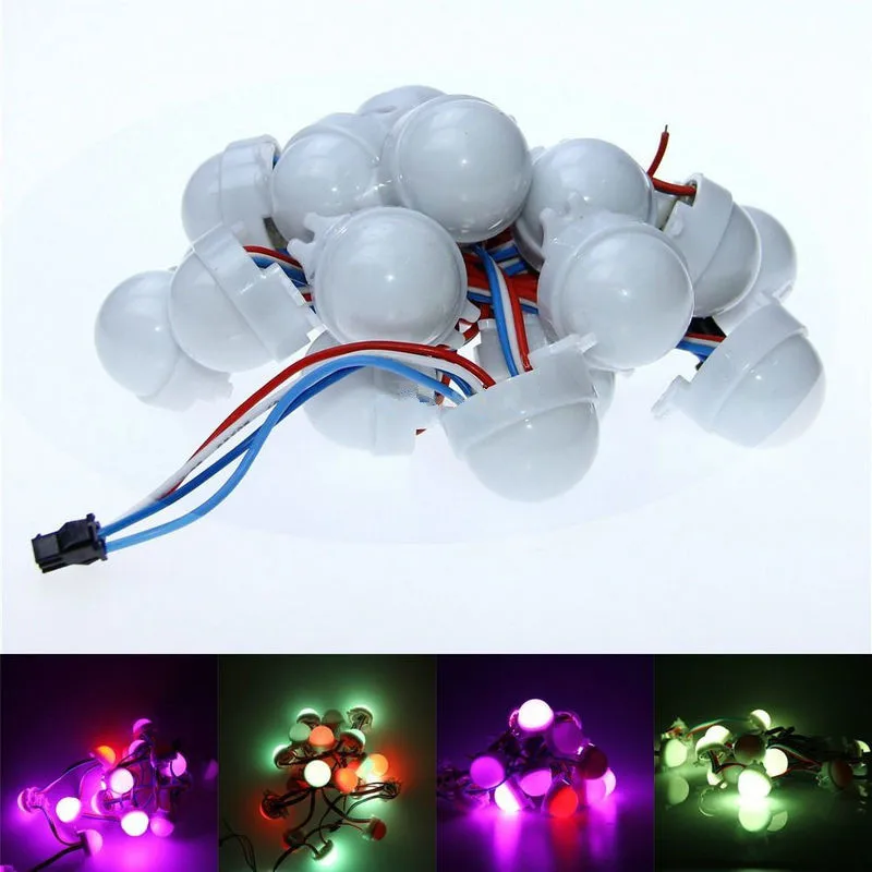 

320pcs/Lot WS2811 30mm Diffused Dream Full Color 3LED 5050SMD RGB Programmable pixel Led Module 12V milky cover IP68 Advertise