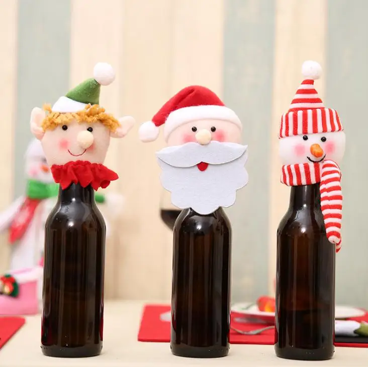 Санта Клаус/клоун/Снеговик головы дизайн обложки для bottls и банки с шляпа борода