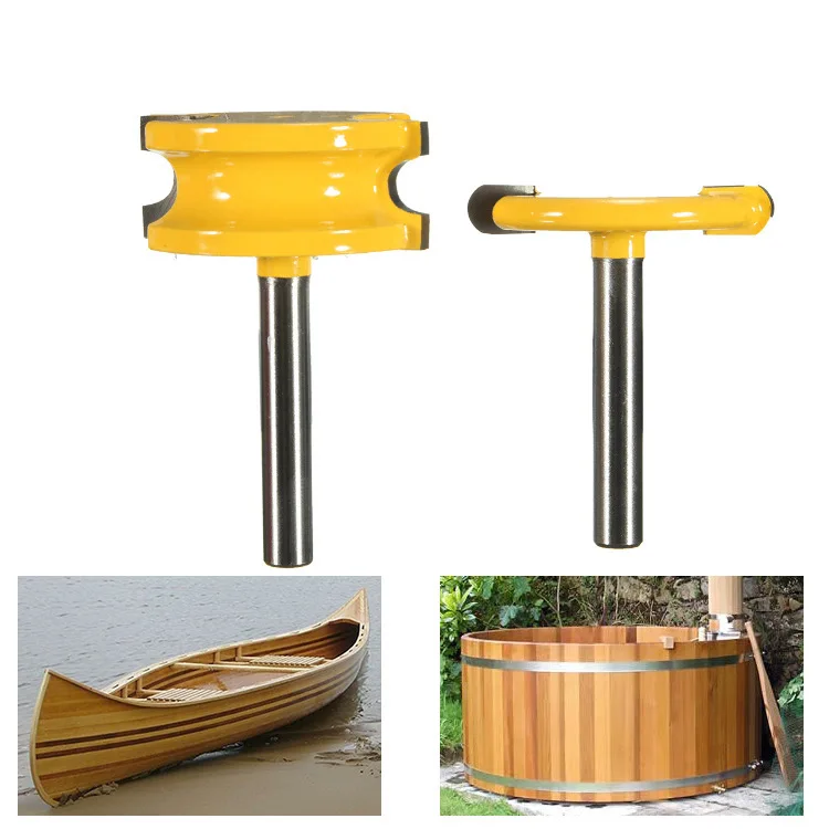 

2PCS/Set Arc-shaped Woodworking Milling Cutter Router Bit Woodworking Shank Tenon Cutter Woodwork Milling Cutters