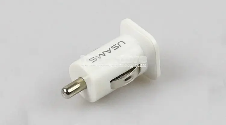 DIYKIT высокое качество DC 12-24 V вход мини двойной USB автомобильного прикуривателя Зарядное устройство белый