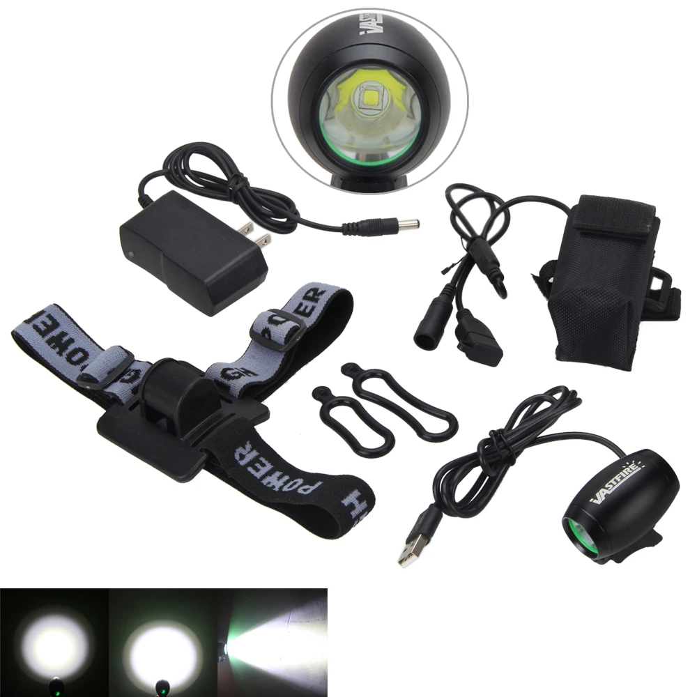 Rechargeable 5000LM 5V USB XM-L2 LED Front Bicycle Light Head Bike Lamp Headligh