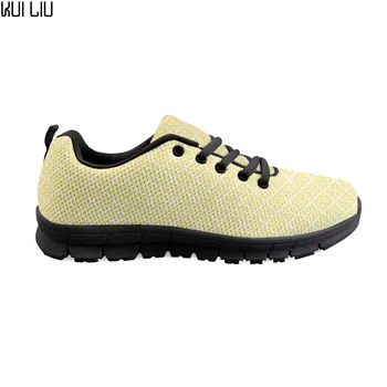

Yellow Moroccan Flower Sneakers White Women Casual Flats Shoes Summer Comfortable Mesh Ladies Shoes Woman Cute Girls Footwear