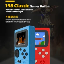 Детская Ретро Мини Портативная портативная игровая консоль 8 бит Классическая видео портативная 198 игровая консоль vs RETRO-FC 07