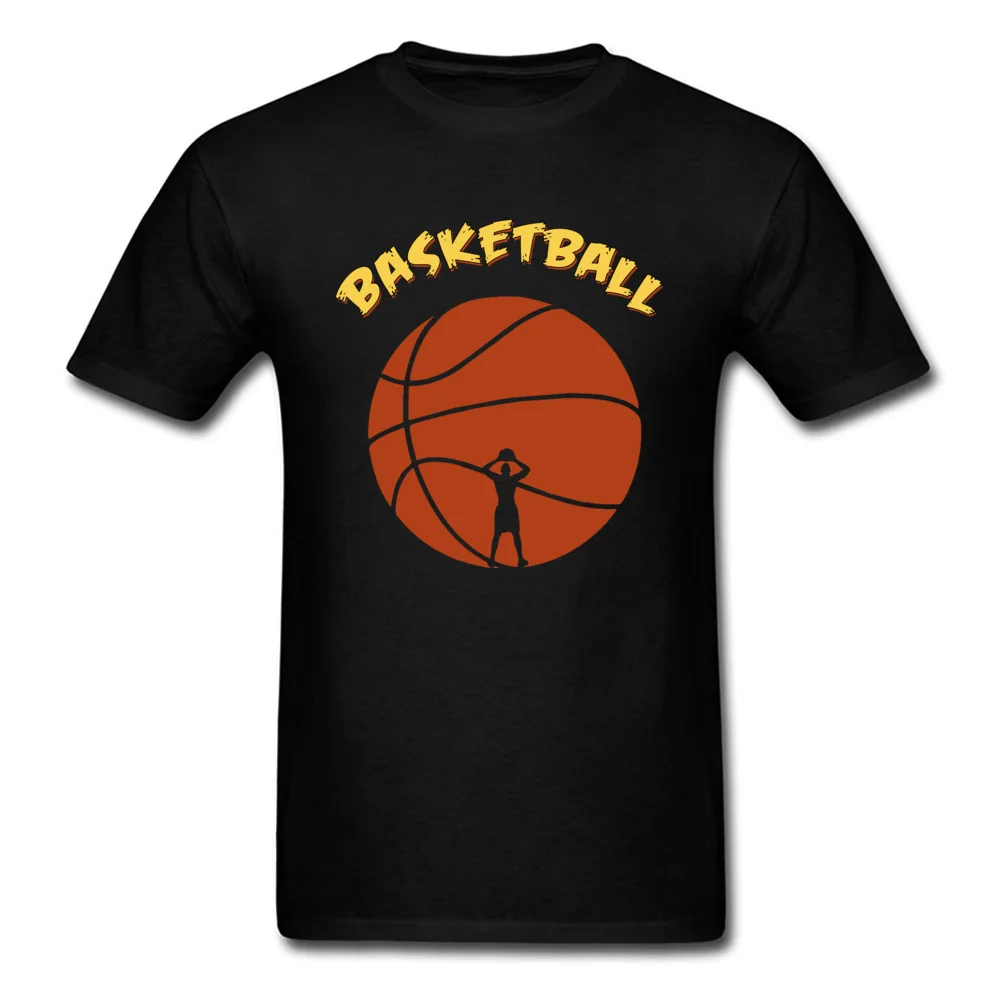 comfortablePersonalized Short Sleeve T Shirt VALENTINE DAY Hip Hop Round Collar Cotton T Shirts Men's T-Shirt Basketball  Basketball black