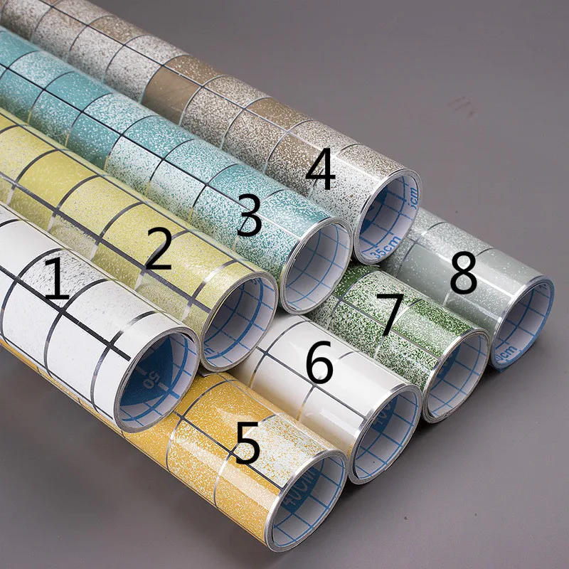 

8 color 45CM*100cm anti oil water against fire wall sticker for kitchen cleaning tool protector