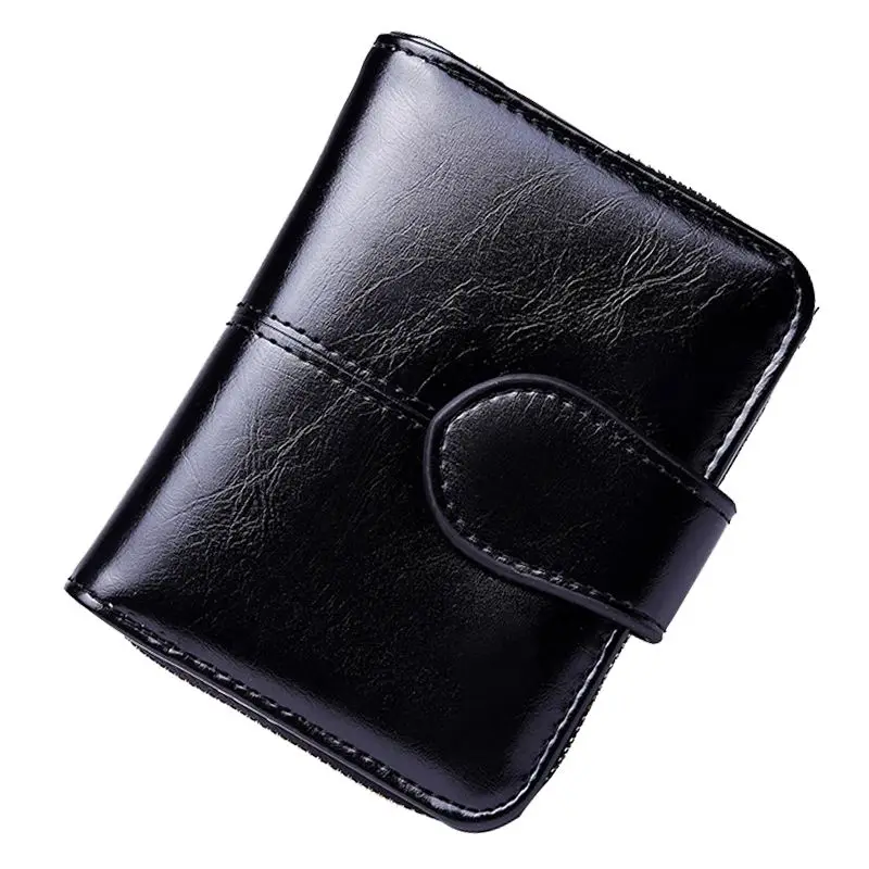 

Ladies Short Coin Purse Coin Wrapper Clutch Bag carteira Multi-Function Simple Solid Color Fashion New portefeuille femme 2019