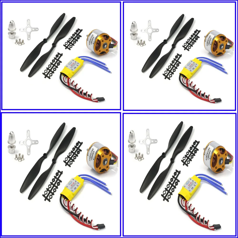 

FPV 4 set 2212 1000KV Outrunner Motor + HP 30A ESC + 1045 prop (B) Quad-Rotor Multi A2212 FPV quadcopter