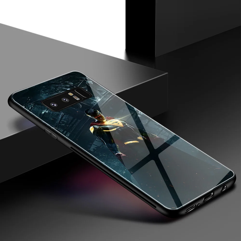 Для samsung S10 чехол Супермен Жесткий чехол из закаленного стекла для samsung Galaxy Note 8 9 10 S8 S9 Plus S10 plus S10 Lite - Цвет: 01470