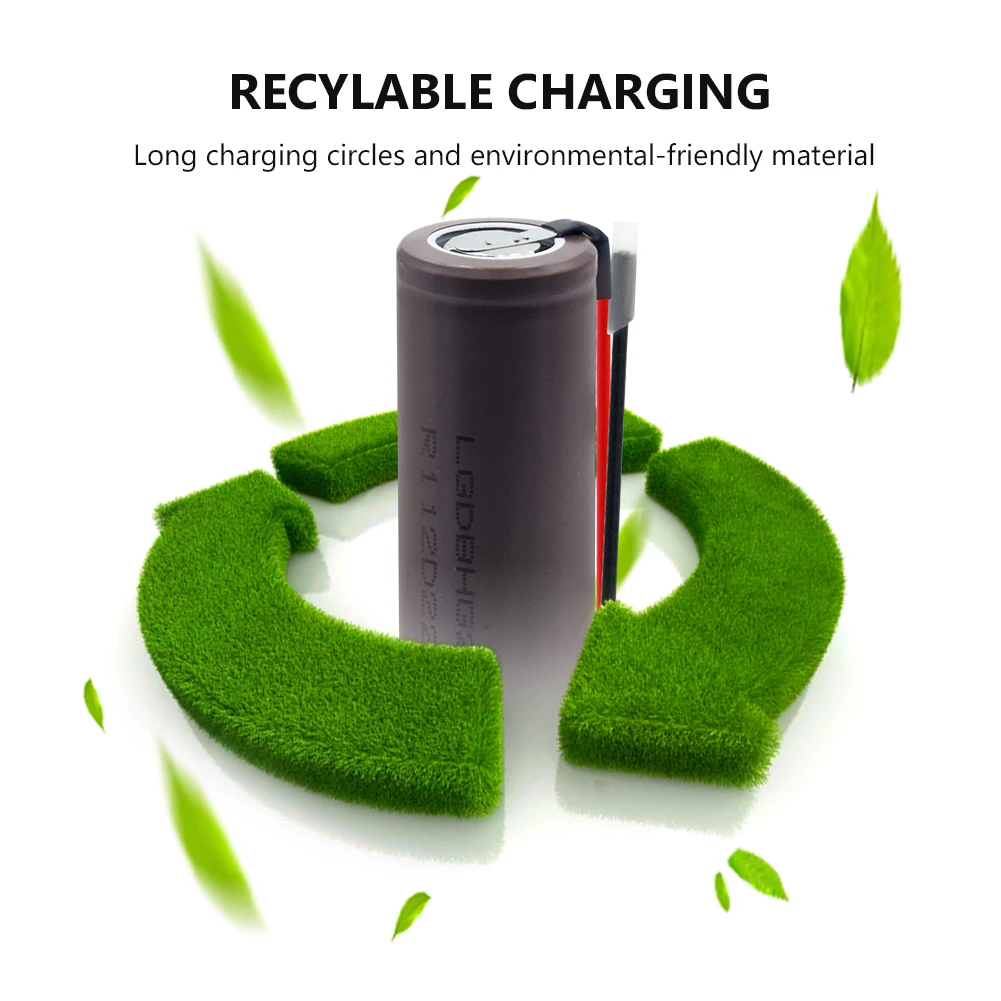 Высокая разрядка 20A 18650 HG2 высокоразрядная высокая сила тока + DIY Linie 3 7 V 3000mAh