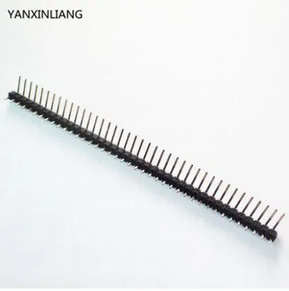 Right Angle Pin Header 10-Pack 1x40 Pin 2.54mm Right Angle Male Pin Headers – Single Row, Right-Angle Connectors For DIY Electronics & Prototyping 10pcs Pin Headers - Foto 8