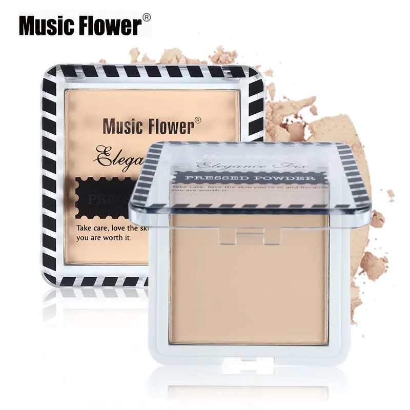 Facial-Makeup-Pressed-loose-Powder-Music-Flower-Brand-Elegance-Fix-Face-Contour-Foundation-Waterproof-Matte-Concealer