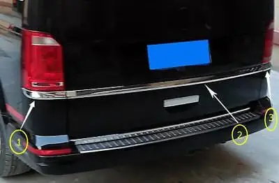 

Rear Tailgate Cover Trim 3pcs For VW Transporter T6 Caravelle / Multivan 2016 2017 2018