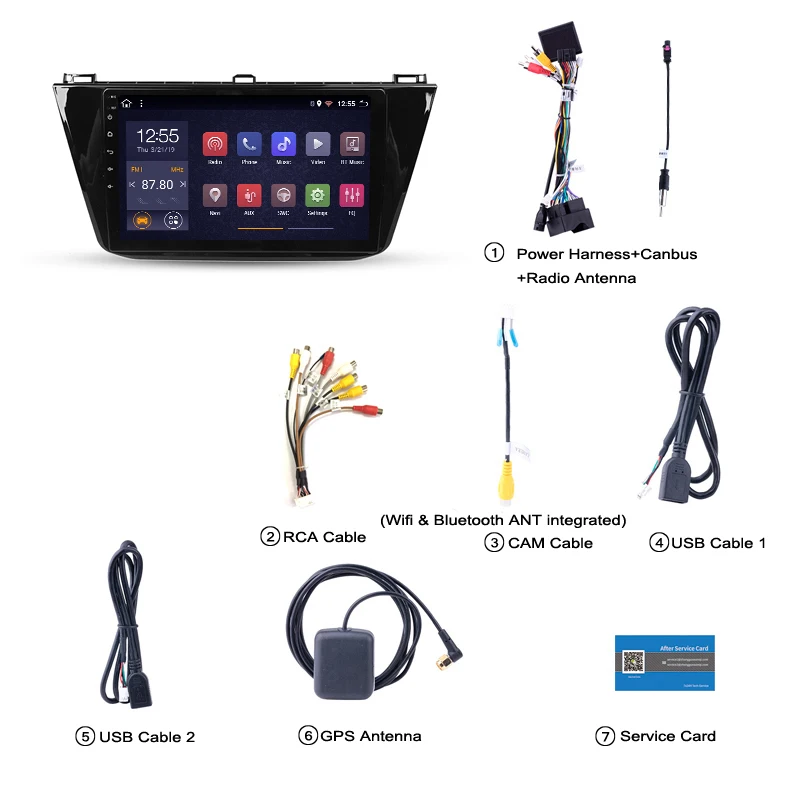 2G ram 32G rom 10,1 дюймов android 8,1 для tiguan L- автомобильный dvd мультимедиа gps навигационная система