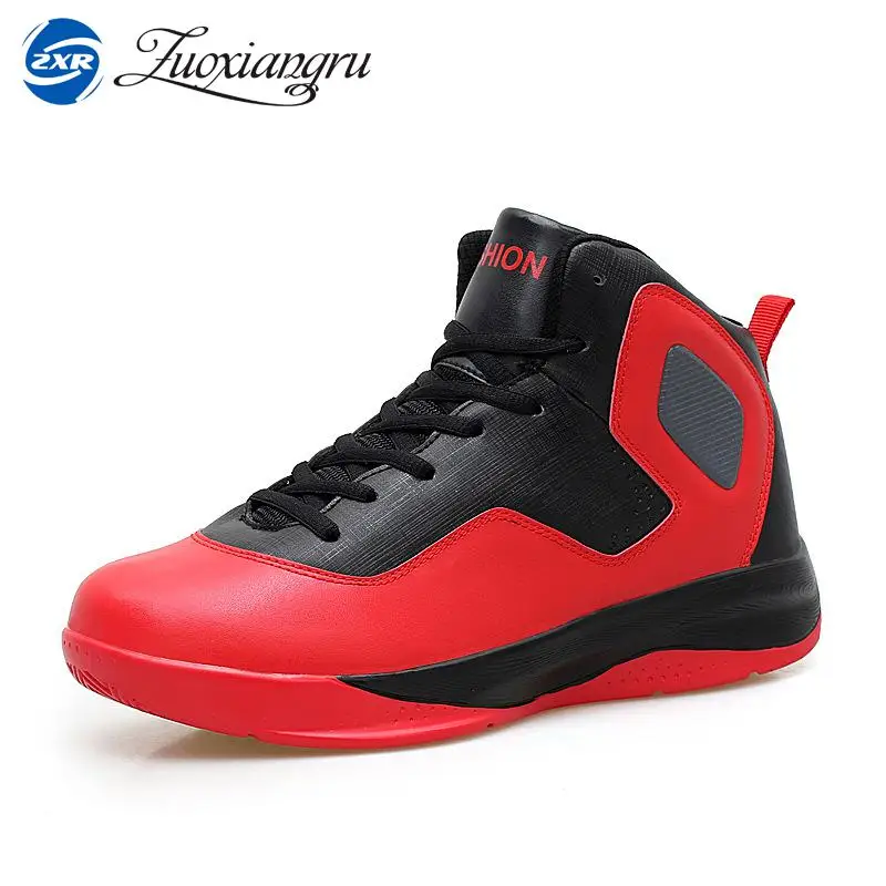

Zuoxiangru Men's Basketball Shoes Breathable Comfortable Sneakers Outdoor Athletic Training Rubber High Ankle Boots