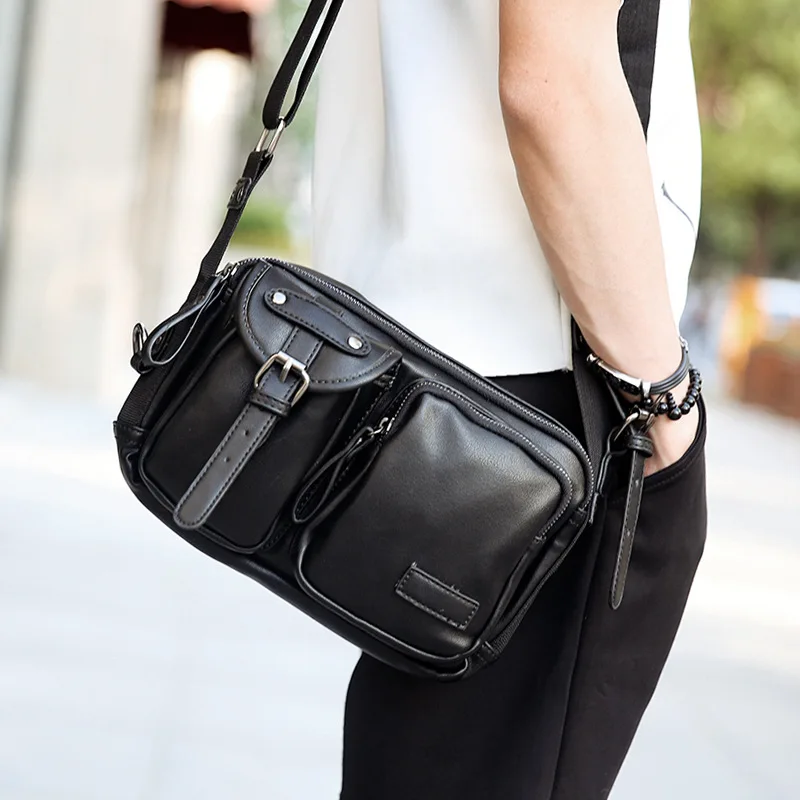 

Newest Fashion Leather Men Bag Casual Business Leather Mens Messenger Bag Vintage Men's Shoulder Bag Luxury Handbags Designer