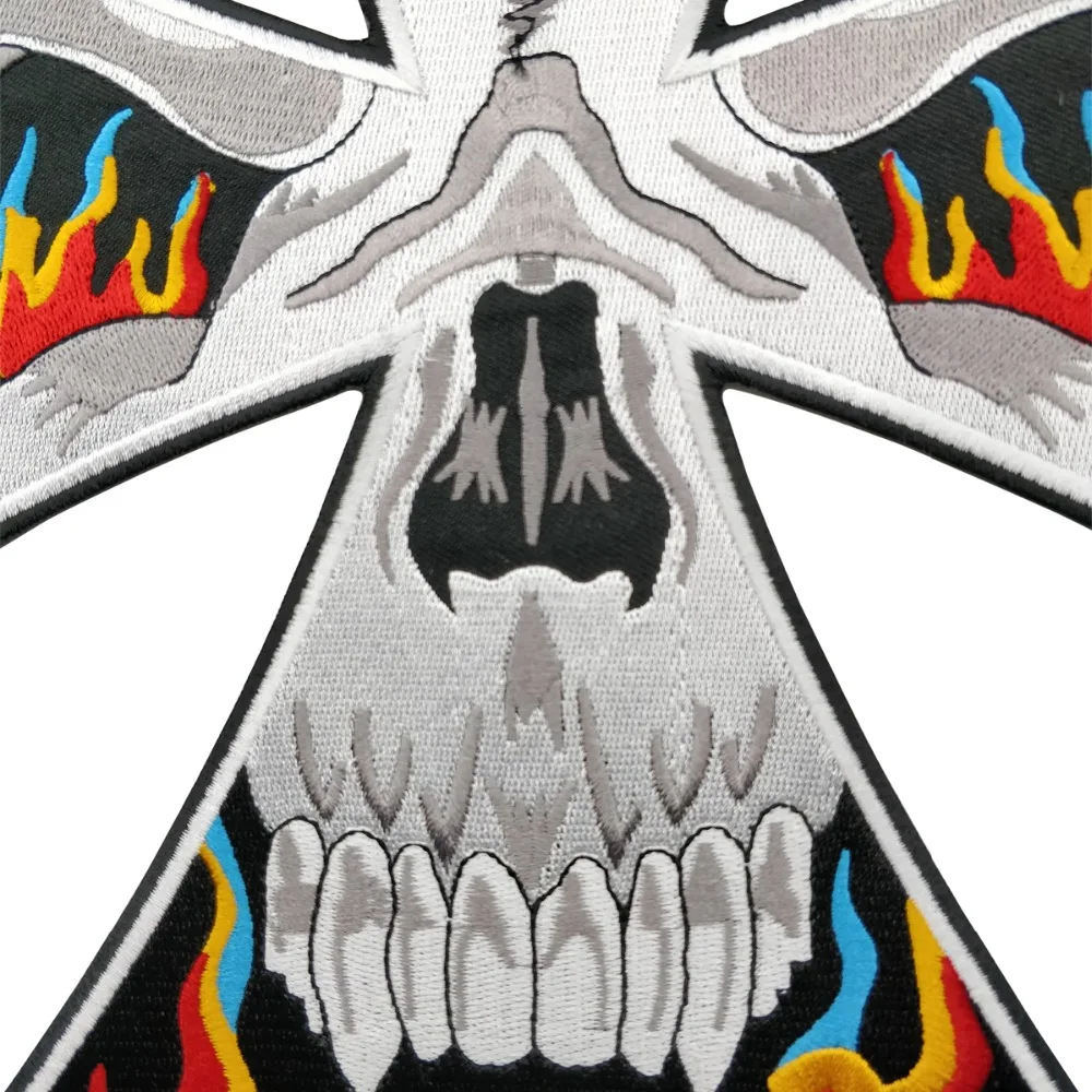 Night Rider Nomads Patch Full Set Embroidery Iron on Backing Jacket Motorcycle Custom DIY (3)