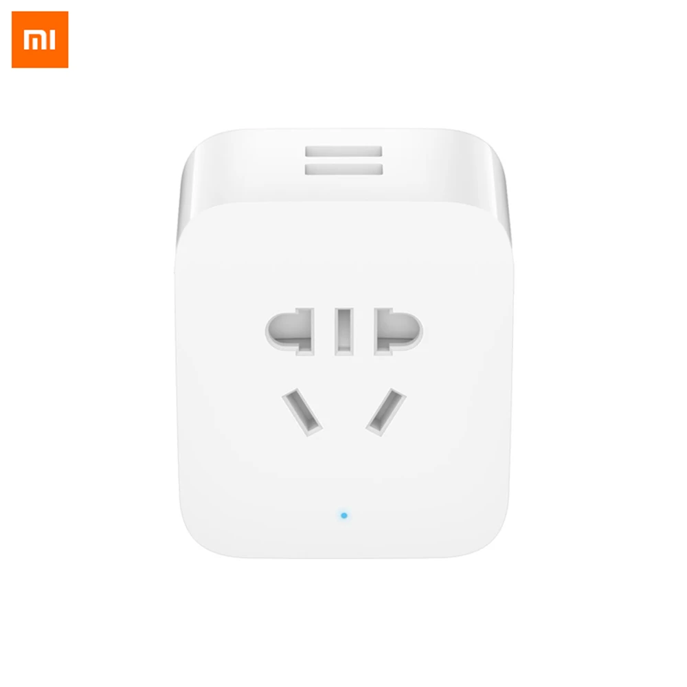 Оригинальная умная розетка Xiaomi Mijia улучшенная версия двойной USB-разъем 10 А 250 В