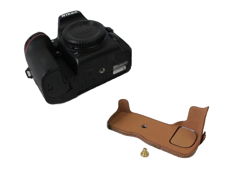 Новинка Pu кожа Камера сумка для Nikon D7500 половина тела Камера сумка Нижняя крышка