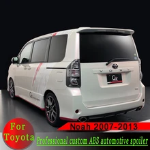 Для Toyota Noah/Voxy 2007-2012 заднее крыло спойлер белый или черный или праймер DIY Цвет ABS спойлер из материала