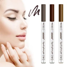 Прямая поставка, 1 шт., 4 вилки, кончики бровей, тату-ручка, карандаш для бровей, водостойкая, бестселлер, продукты для бровей, ТИНТ, макияж, TSLM2