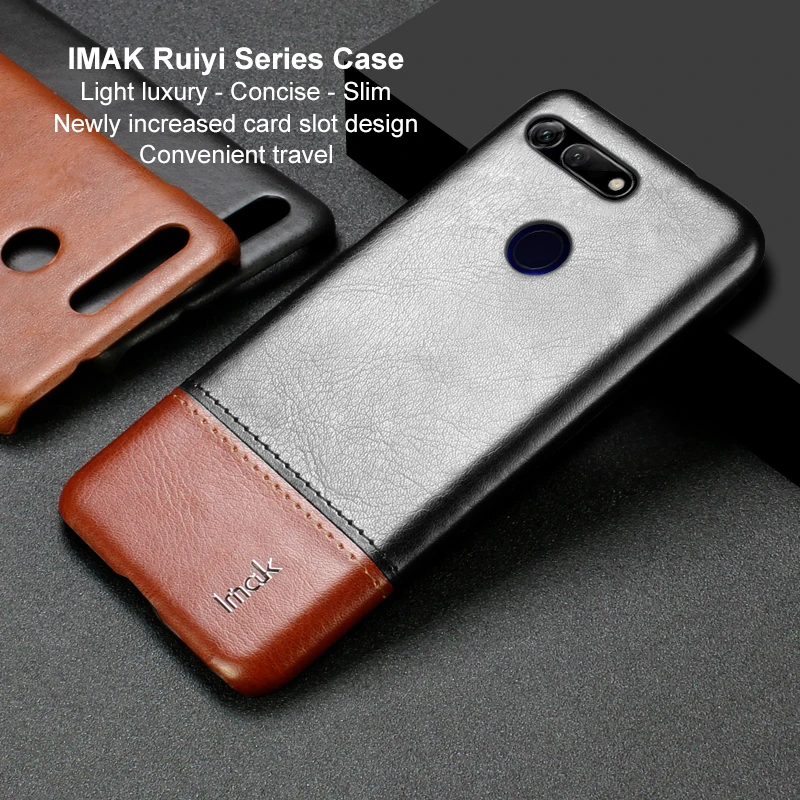 

IMAK Ruiyi Series Luxury Skin PU Leather Case for Huawei Honor View 20 V20 Hard PC Back Cover for HONOR View20 V 20 Slim Cases