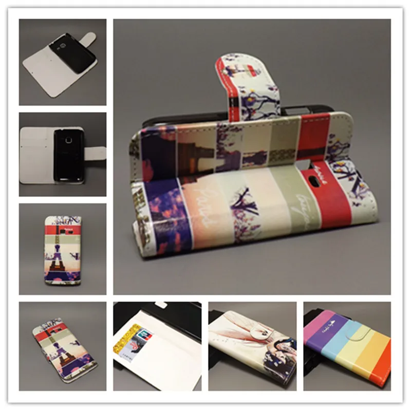 New Butterfly Flower Flag Designer Wallet Flip Stand Book Cover Case for Samsung S6802 Galaxy Ace Duos Advance freeshipping | Мобильные