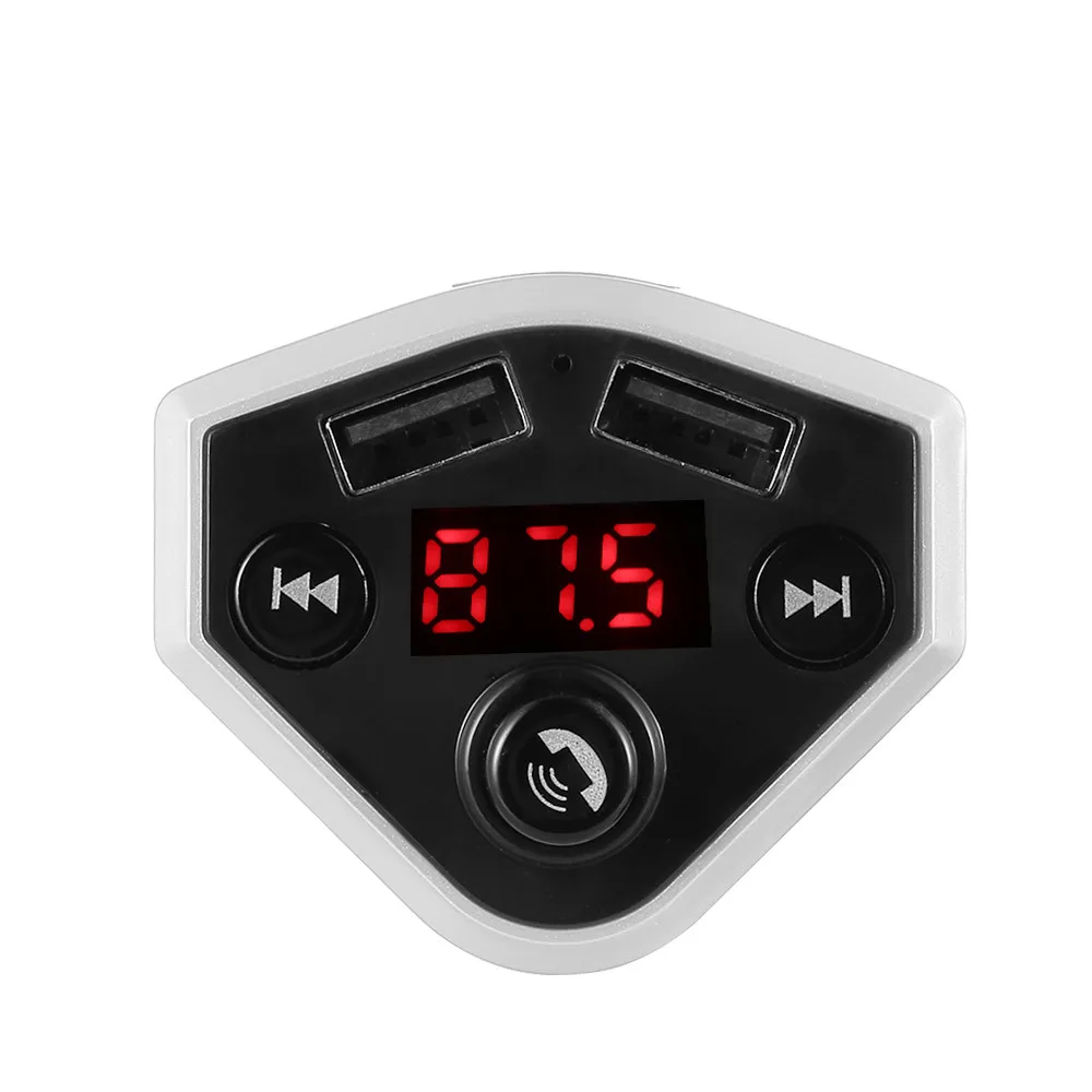 Прямая Bluetooth Автомобильный fm-передатчик беспроводной радио адаптер USB зарядное устройство MP3-плеер Горячая Распродажа чистый