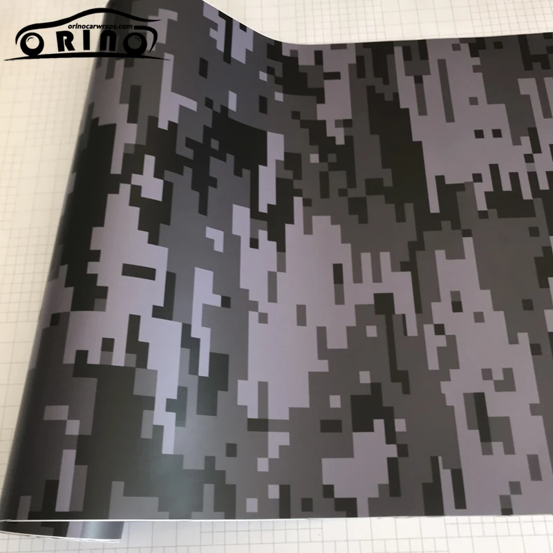 Black Grey Digital Vinyl Film Sticker-2