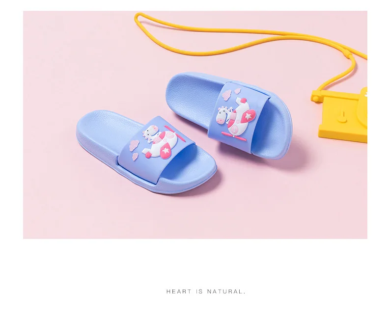 New Kids Pvc Slippers Home Sandal Shoes Candy Boat Child Slippers Indoor Shoe Boys Girls Antiskid Bathroom Slippers