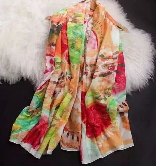silk cotton scarf