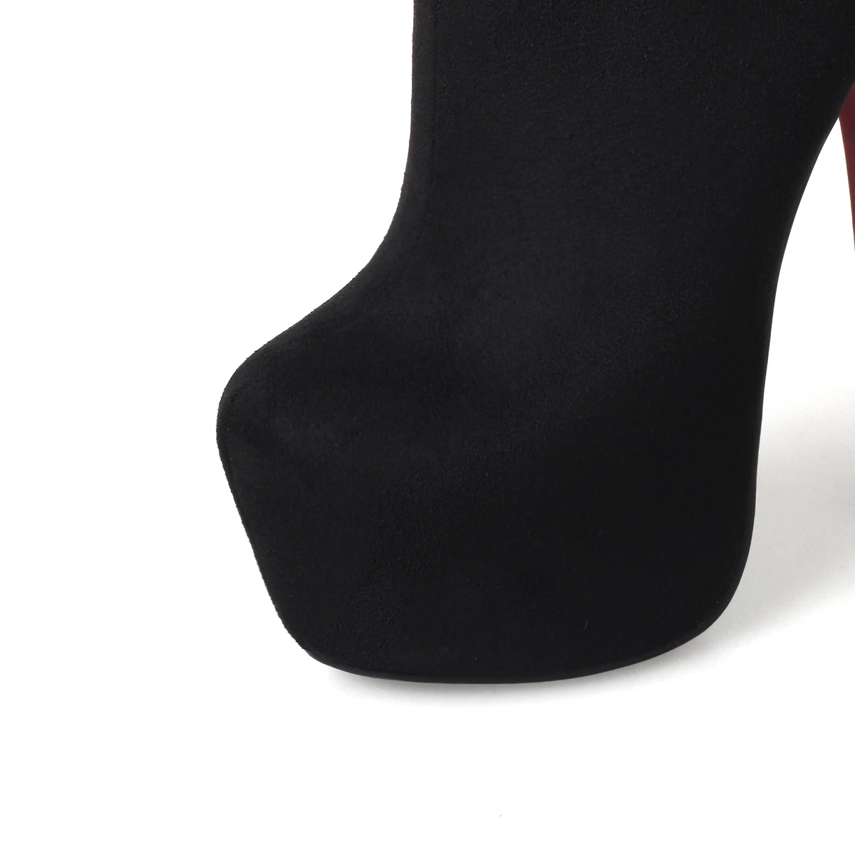 SKLFCXZY Новое поступление Осенние бархатные Женские ботинки ультра 15 см женские сапоги на высоком каблуке на молнии женская обувь размер 34-43