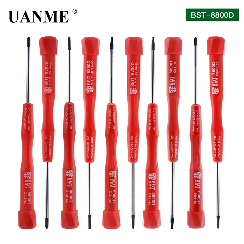 UANME 10 Piece Precision Screwdriver Set For Cell Mobile Phone Samsung Tablet PC Laptop Repair Multi Opening Tools Kit