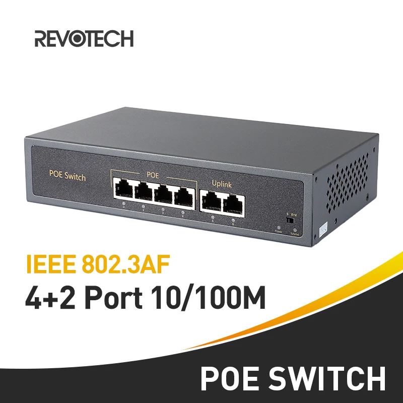 4+ 2 4-портовый 10/100 м коммутатор POE 60 Вт 48 В питание по Ethernet IEEE802.3af для системы ip-камеры сетевой коммутатор