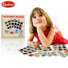 ONSHINE деревянные совпадающие изображения головоломки теней игра доска Дети раннего детского образования головоломки игрушки