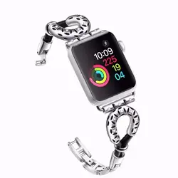 Винтаж U Стиль Браслет ремешок для Apple Watch Series 4/3/2/1 38 мм ремешок для iWatch Для женщин Роскошная лента 40 42 44 мм Edition