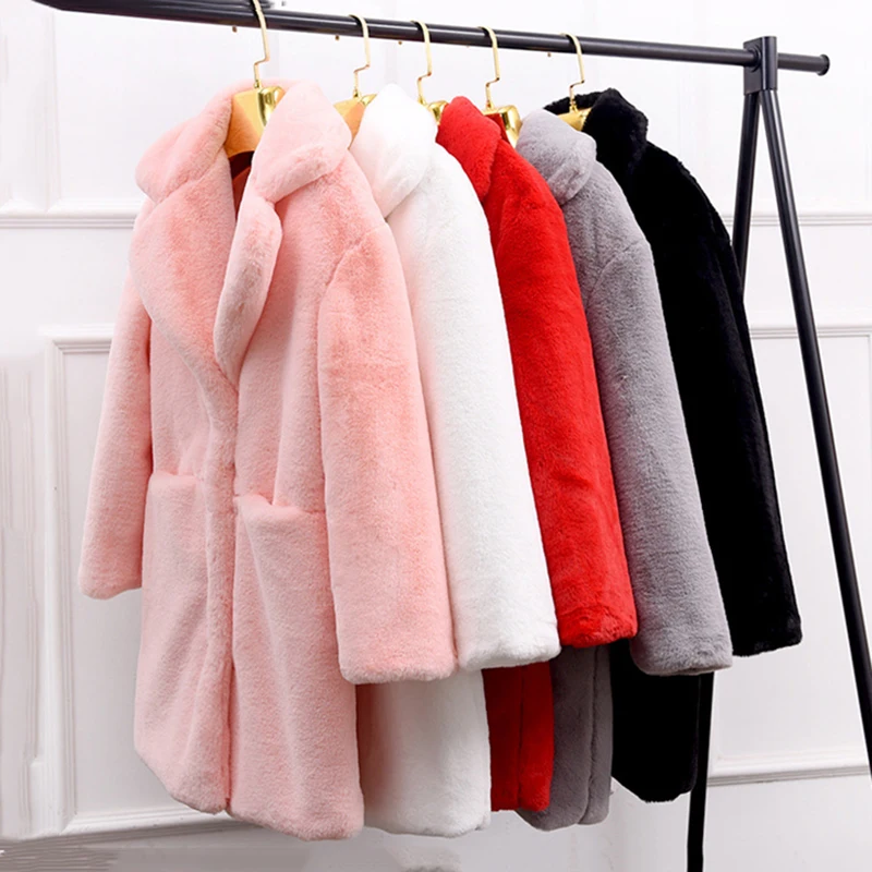 En Chaud Lapin Hiver Cheveux Grande Lait De Imitation Gamme Femmes Taille Manteau Épais Fourrure Femelle Haut Rex Manteaux Faux Peluche xxfq7UE
