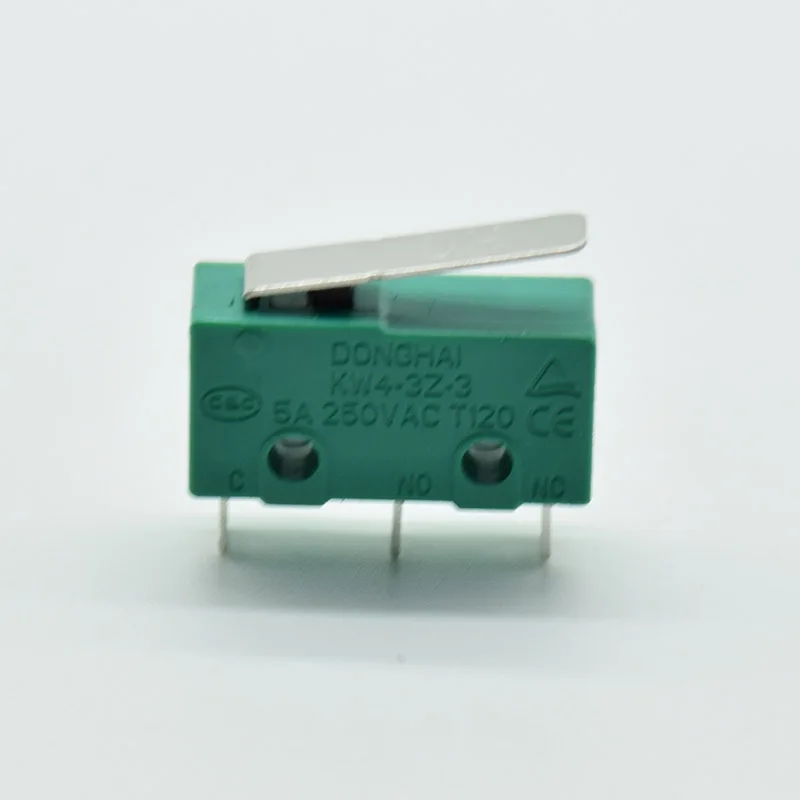 5 шт. концевой переключатель для 3d принтера 3 Pin N/O N/C микро концевой переключатель Аксессуары для 3d принтера зеленый концевой выключатель - Цвет: Черный
