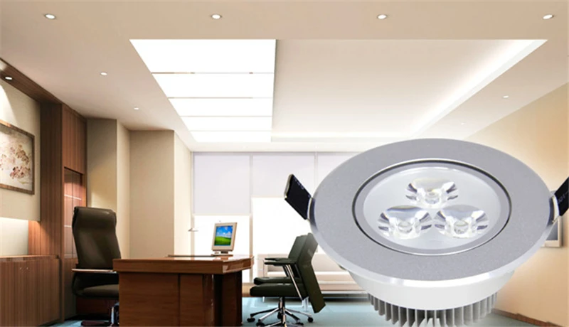 Светодиодный потолочный встраиваемый потолочный светильник с регулируемой яркостью 9 Вт/12 Вт/15 Вт/21 Вт AC85-265V светильник светодиодный светильник для шкафа Точечный светильник светодиодный драйвер