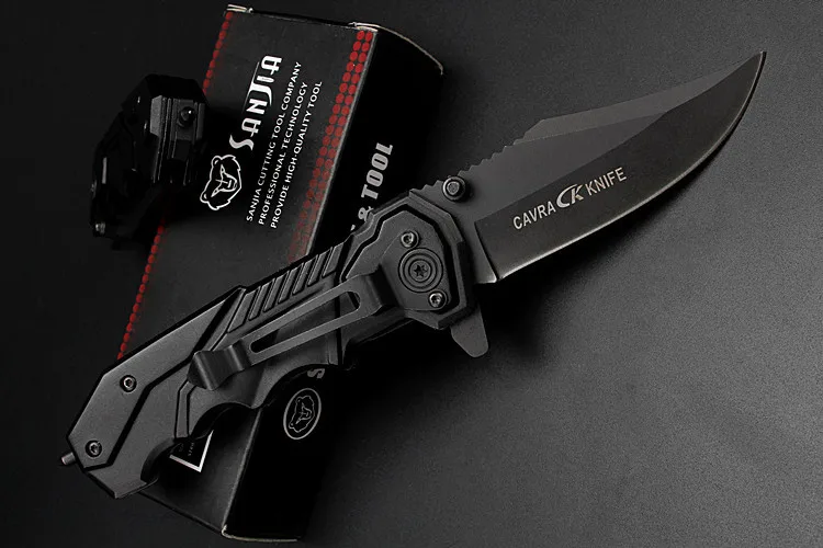 2016 Real Sale Knives Knife Navajas Quality Outdoor Protect Rescue High Hardness Folding Pocket Soldier Army Fruit Wolf's Fang