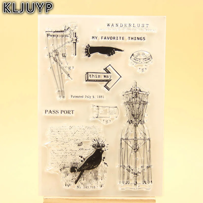 

KLJUYP Clear Stamps Scrapbook Paper Craft Clear stamp scrapbooking 469