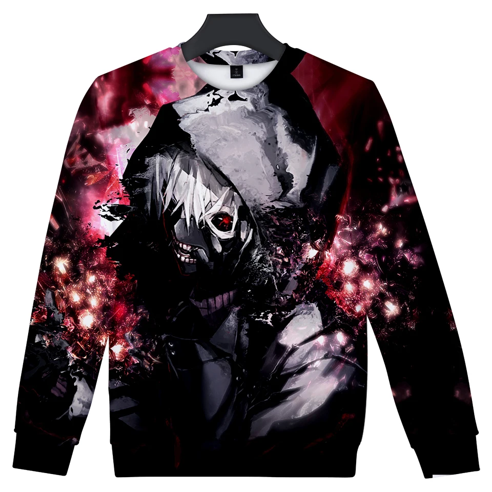 Tokyo ghoul/Популярная Повседневная футболка унисекс с длинными рукавами Одежда